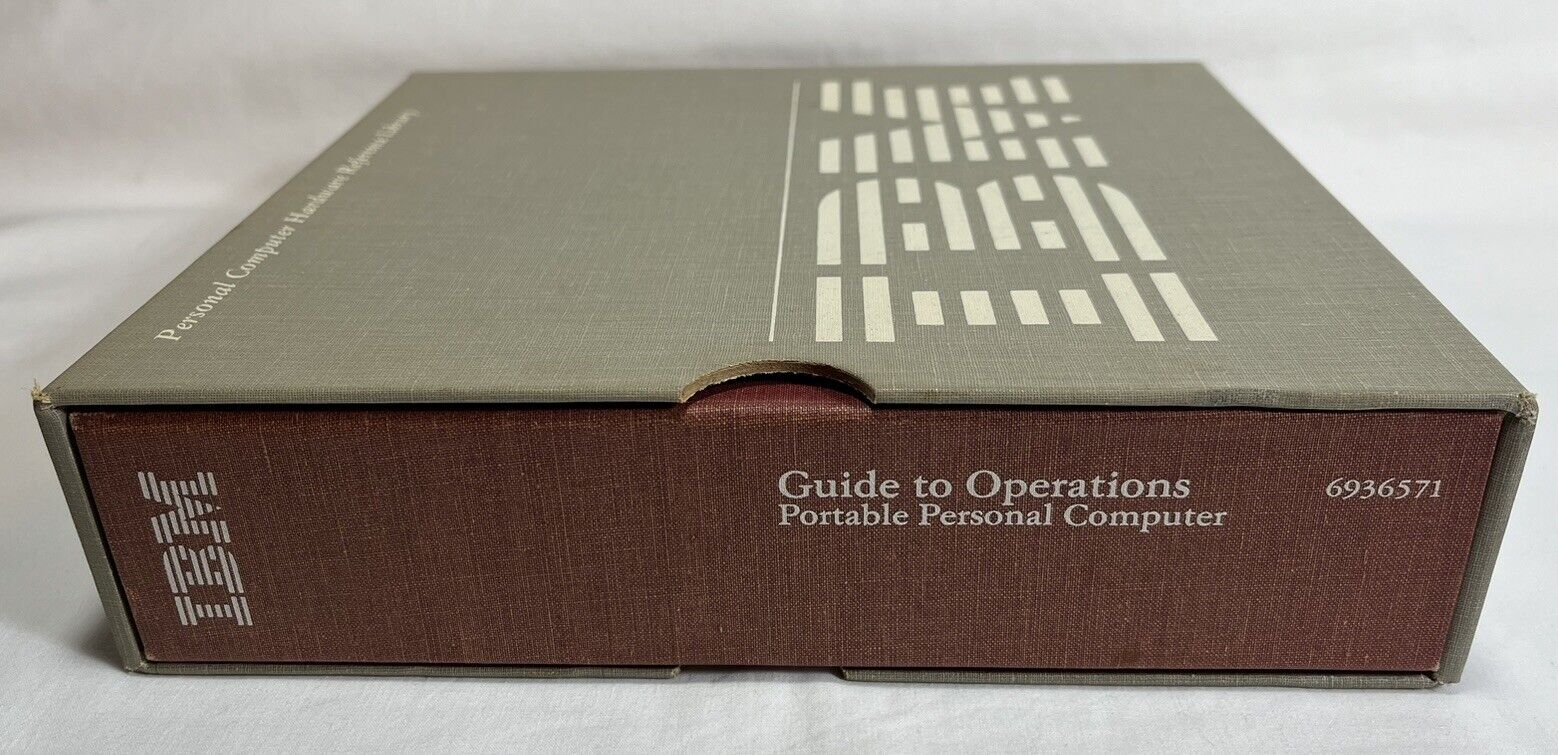 IBM Guide to Operations Portable Personal Computer PC Model 5155