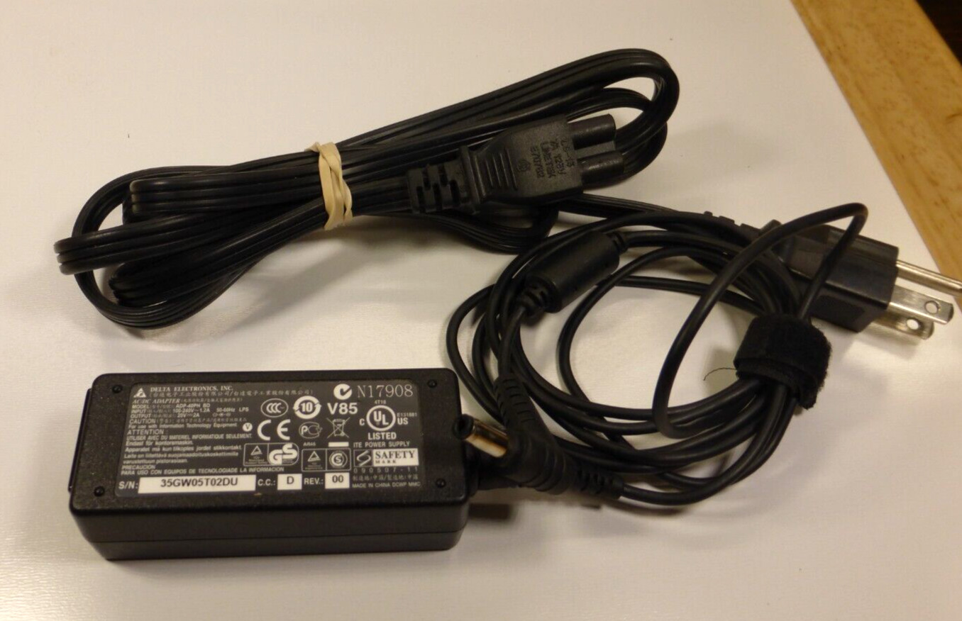 Delta Electronics ADP-40PH BD 40W 20V 2A AC Adapter Power Supply Charger