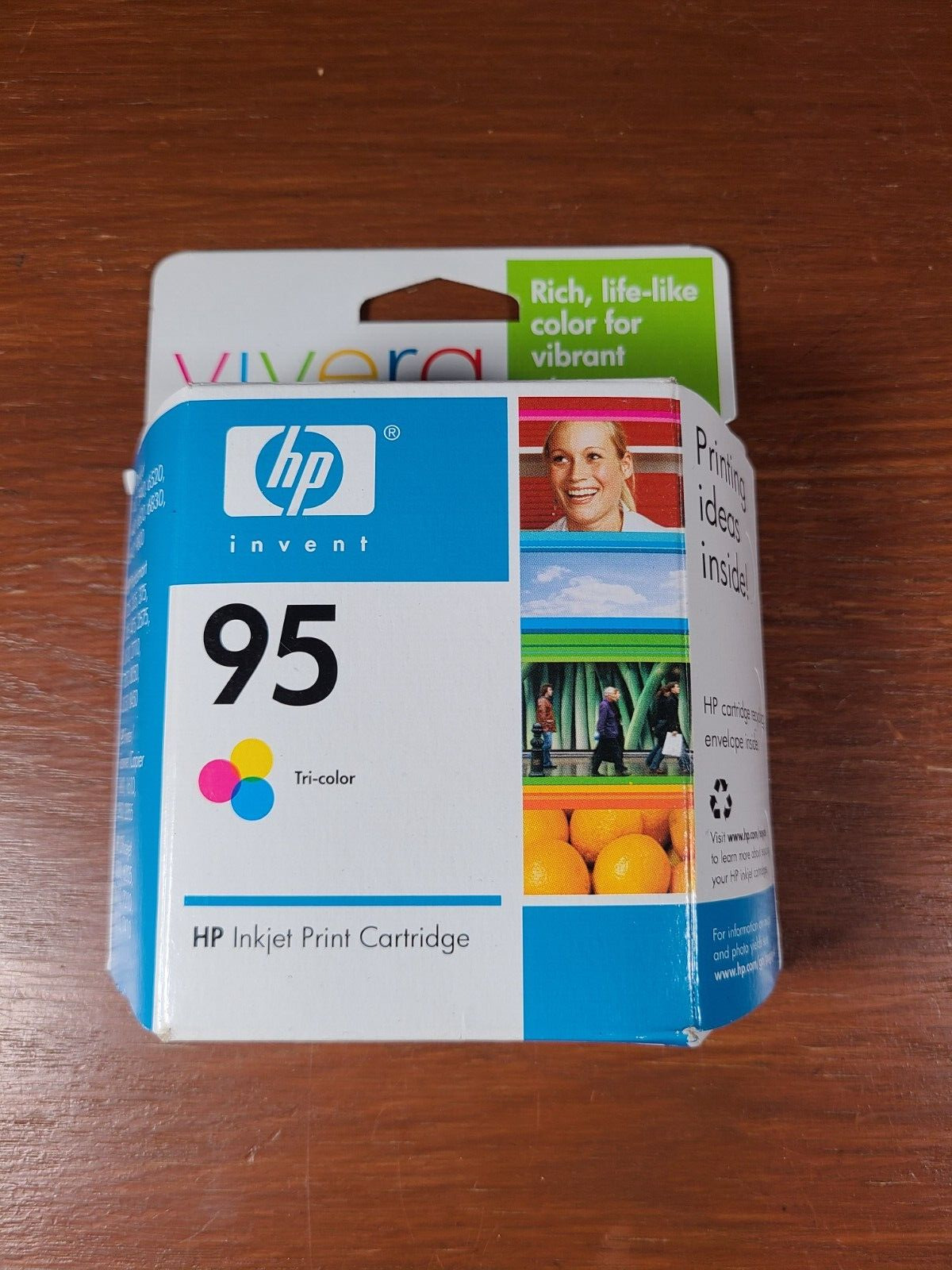 Vivera Hp 95 Tri-Color Ink Cartridge *Expired FEB 2007* NEW SEALED BOX