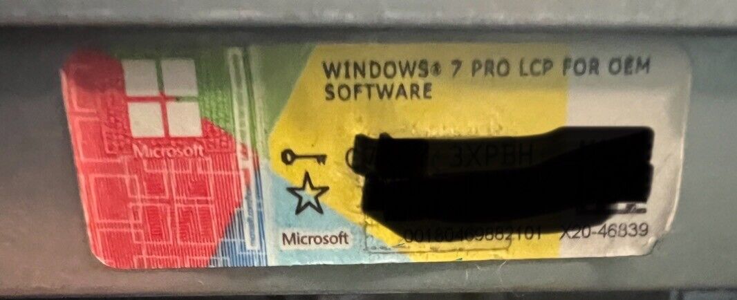 windows 7 Pro product key No Software
