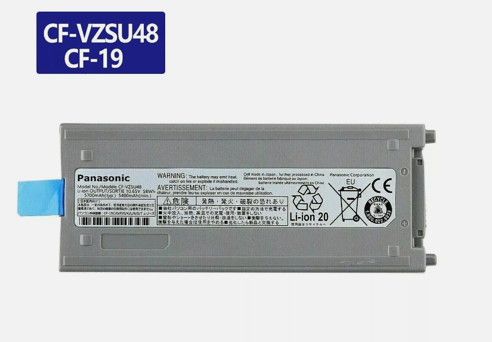NEW Genuine CF-VZSU48 Battery For Panasonic Toughbook CF19 CF-19 CF-VZSU50 58WH