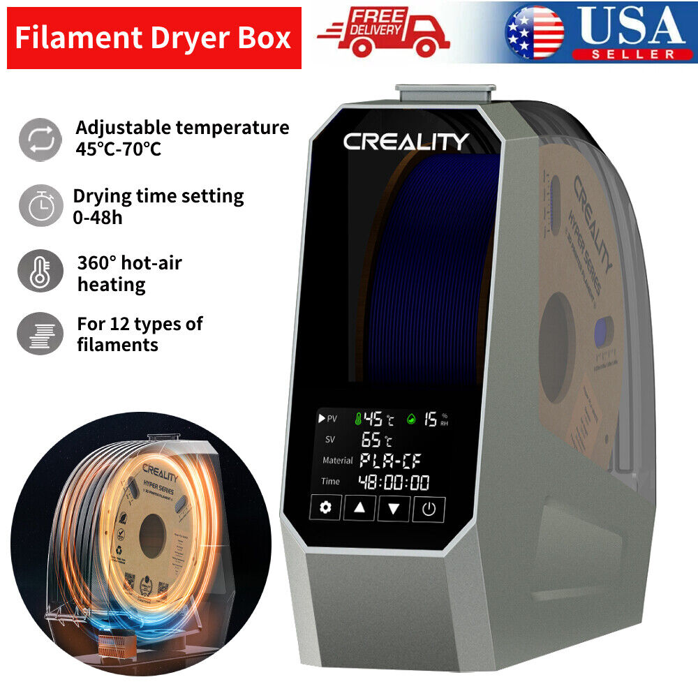 Creality Space Pi Filament Dryer Box 360° Hot-air Heating for 1.75mm/2.85mm 