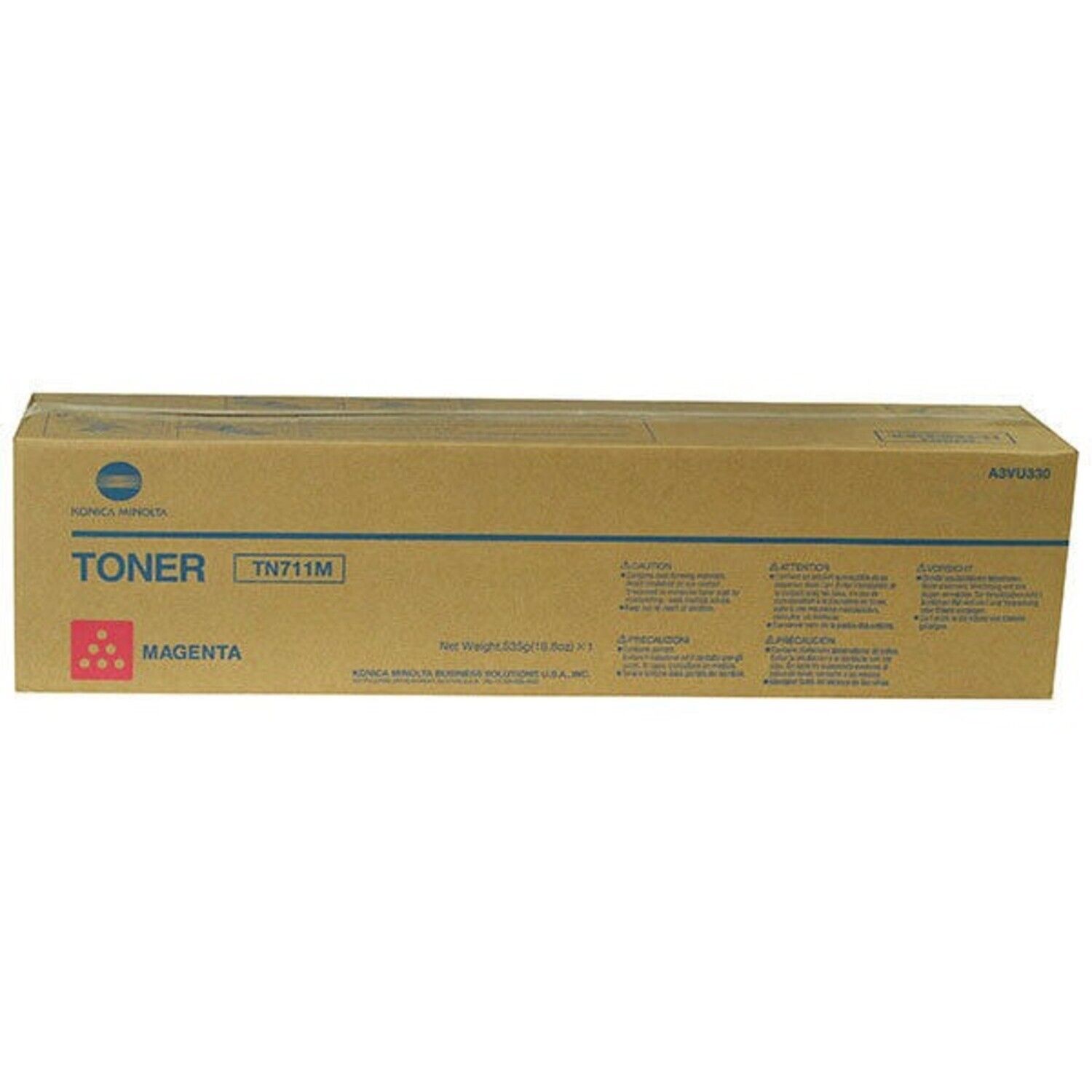 Genuine Konica Minolta Magenta Toner Cartridge, TN711M, 31500 Yield (A3VU330)