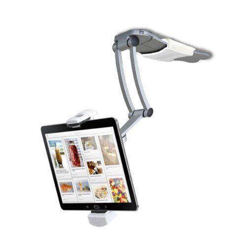 Cta Digital 2-in-1 Kitchen Mount Stand For Ipad & Tablets - Aluminum - 1
