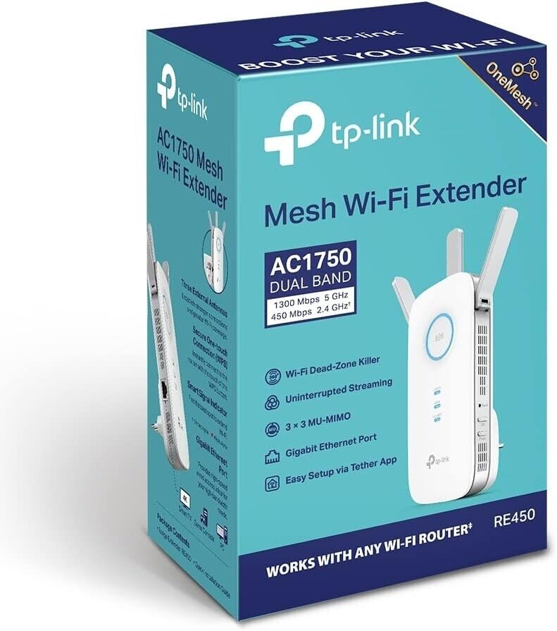TP-LINK AC1750 (RE450)  Wi-Fi Dual Band Range Extender - NEW, Factory Sealed