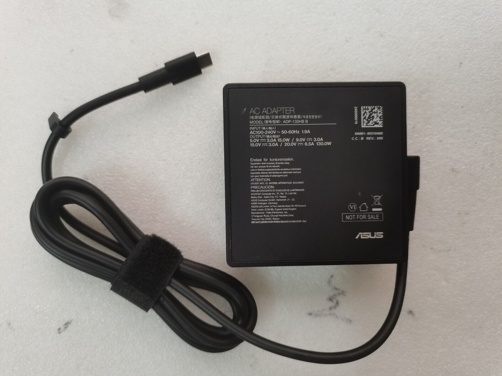Genuine OEM Asus 130W USB-C charger For ASUS ROG Flow Z13-ACRNM RMT02 GZ301VIC
