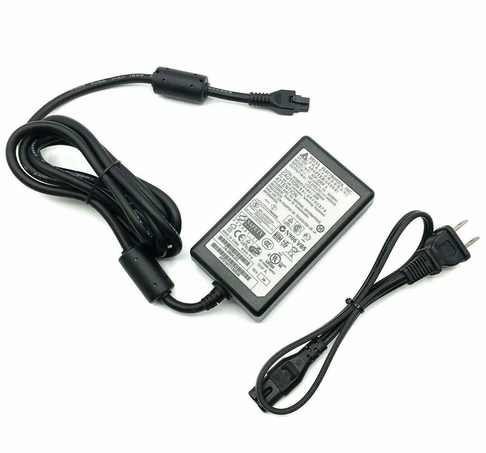 Genuine Delta AC Adapter For Cisco 800 851 857 870 871 Router Charger 6 Pin w/PC