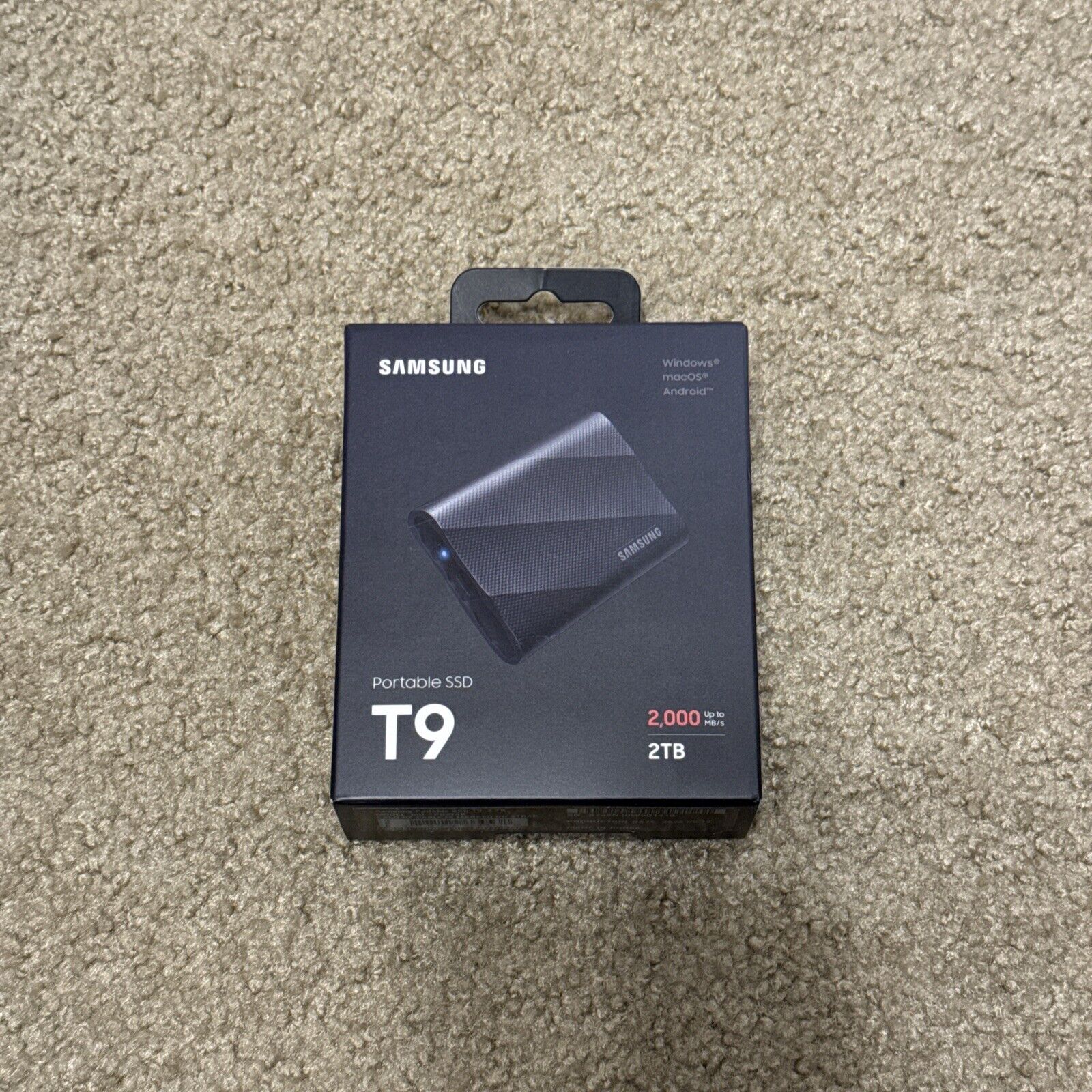 SAMSUNG T9 Portable SSD 2TB, USB 3.2 Gen 2x2 External Solid State Drive