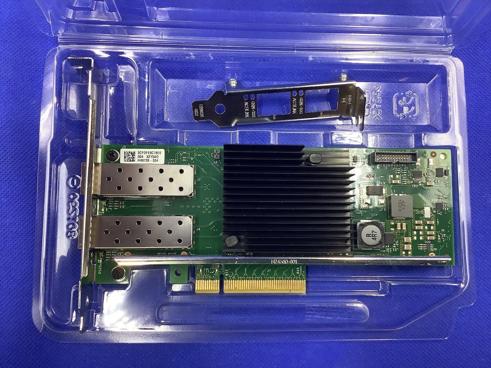 X710DA2G1P5 Intel X710-DA2 Dual Port 10GB SFP PCIe Network Adapter both brackets