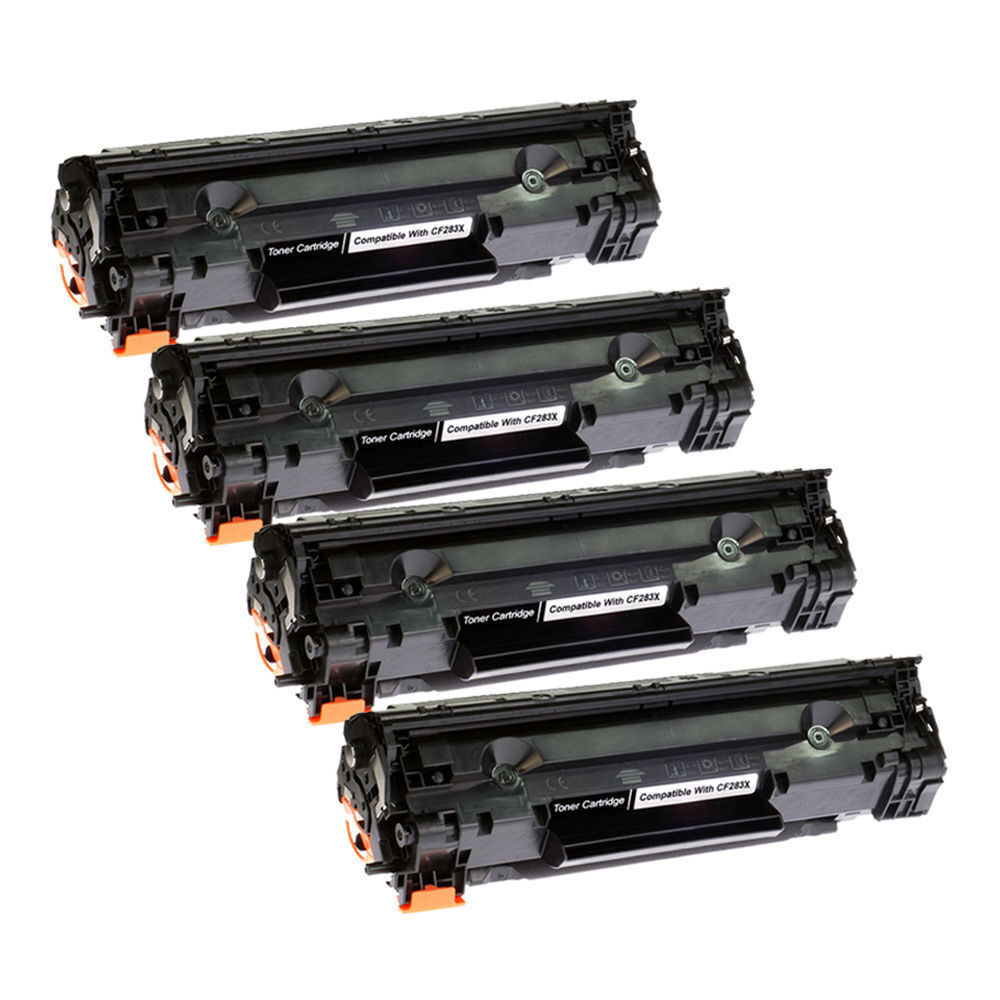 4PK CF283X 83X Toner Cartridge for HP LaserJet Pro M201dw M201n M202dw M225dn
