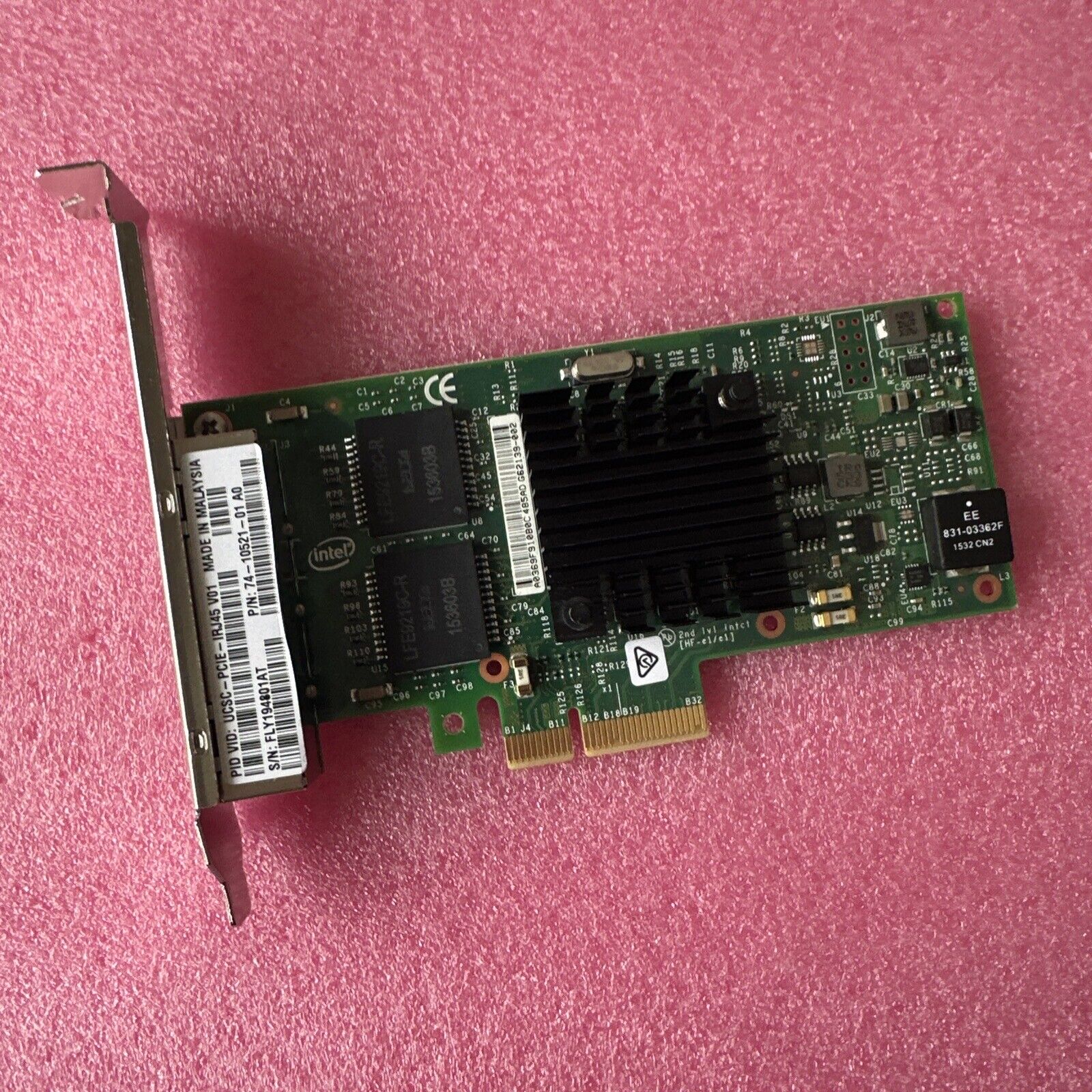 Cisco 74-10521-01 ✅Intel i350 UCSC-PCIE-IRJ45 4-Port 1GbE PCIe Network Adapter