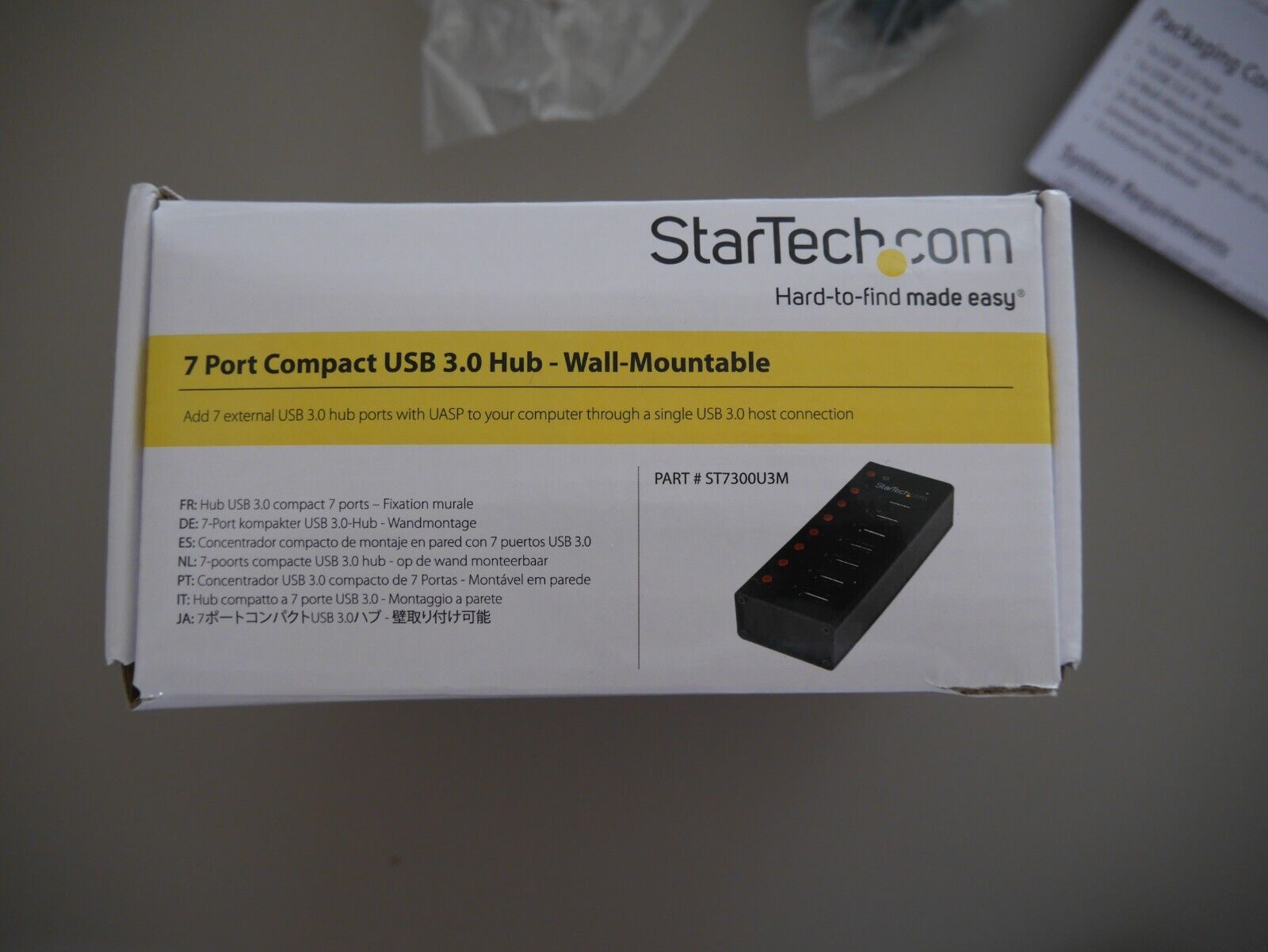 StarTech 7-Port USB 3.0 Hub 5Gbs ST7300U3M