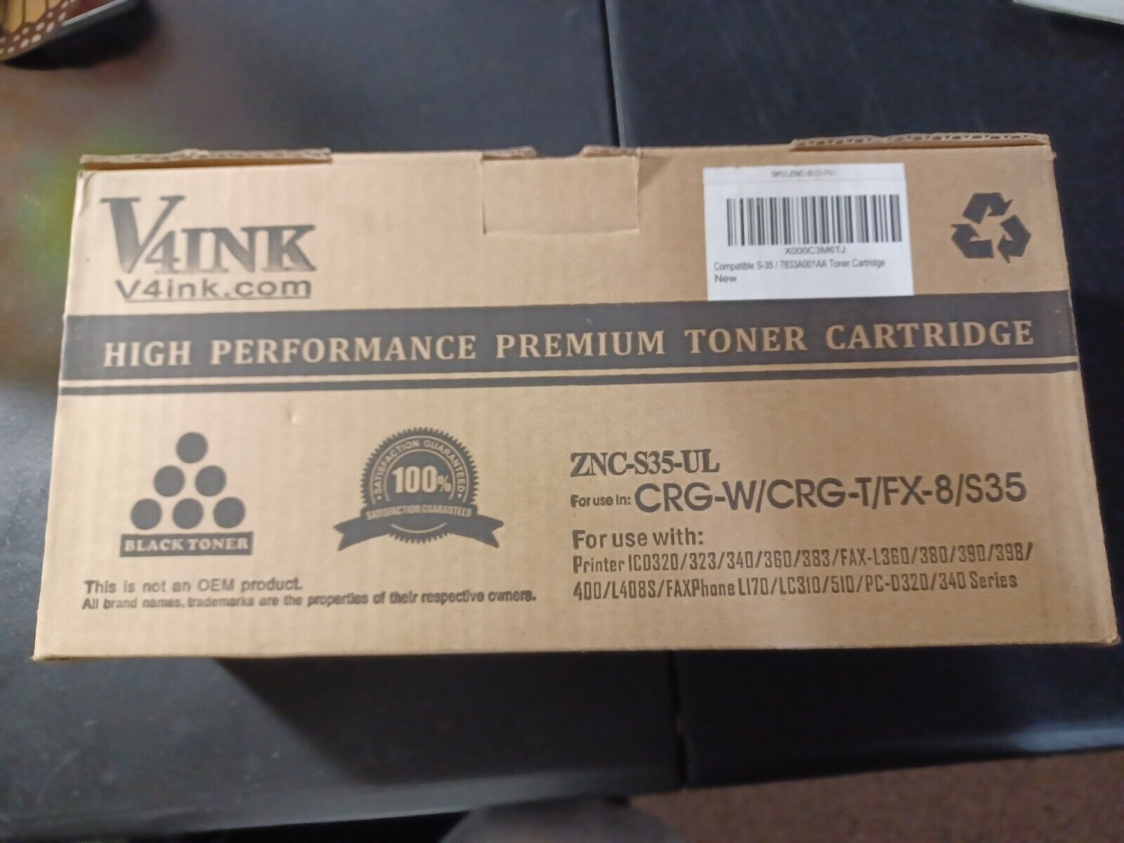 V4INK high Performance Premium Toner Cartridge  ZNC-S35-UL New in Box