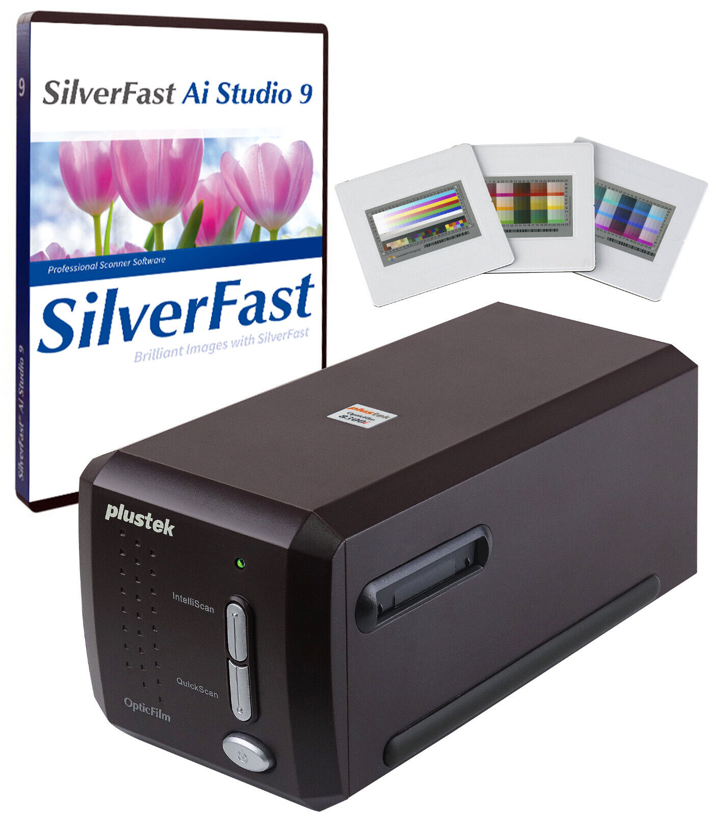 Plustek OpticFilm 8300i Ai Film Scanner Bundle with SilverFast Ai Studio 9