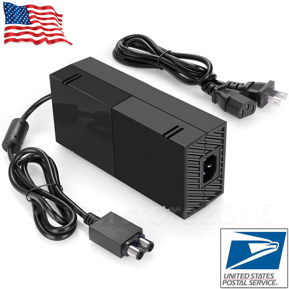 For Microsoft Xbox One, Xbox 1 Console Adapter Charger Power Supply Brick+ Cord