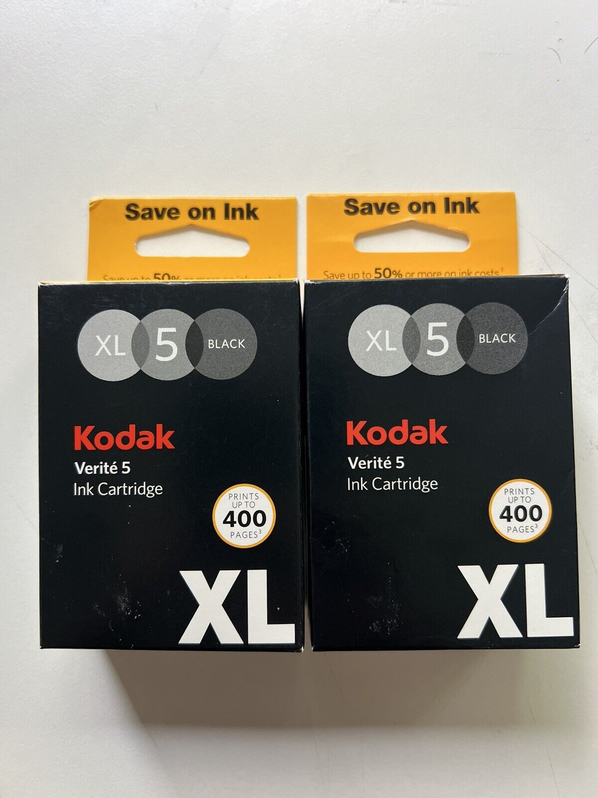Lot Of 2 - Genuine Kodak Verite XL5 Black Printer Ink Cartridge- New In Packages