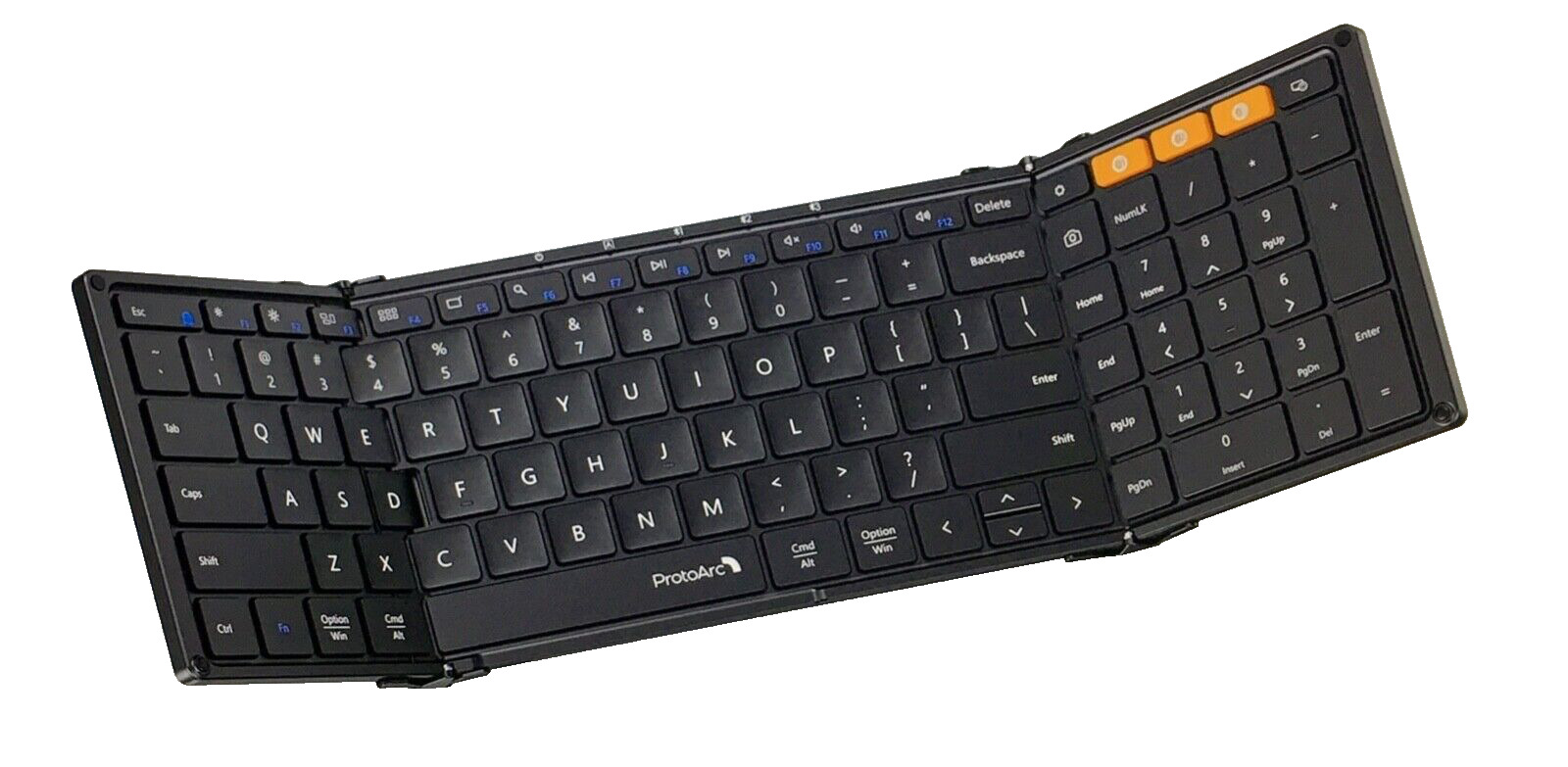 PROTOARC XK01 Portable Folding 105-Key Keyboard Fullsize With number keypad