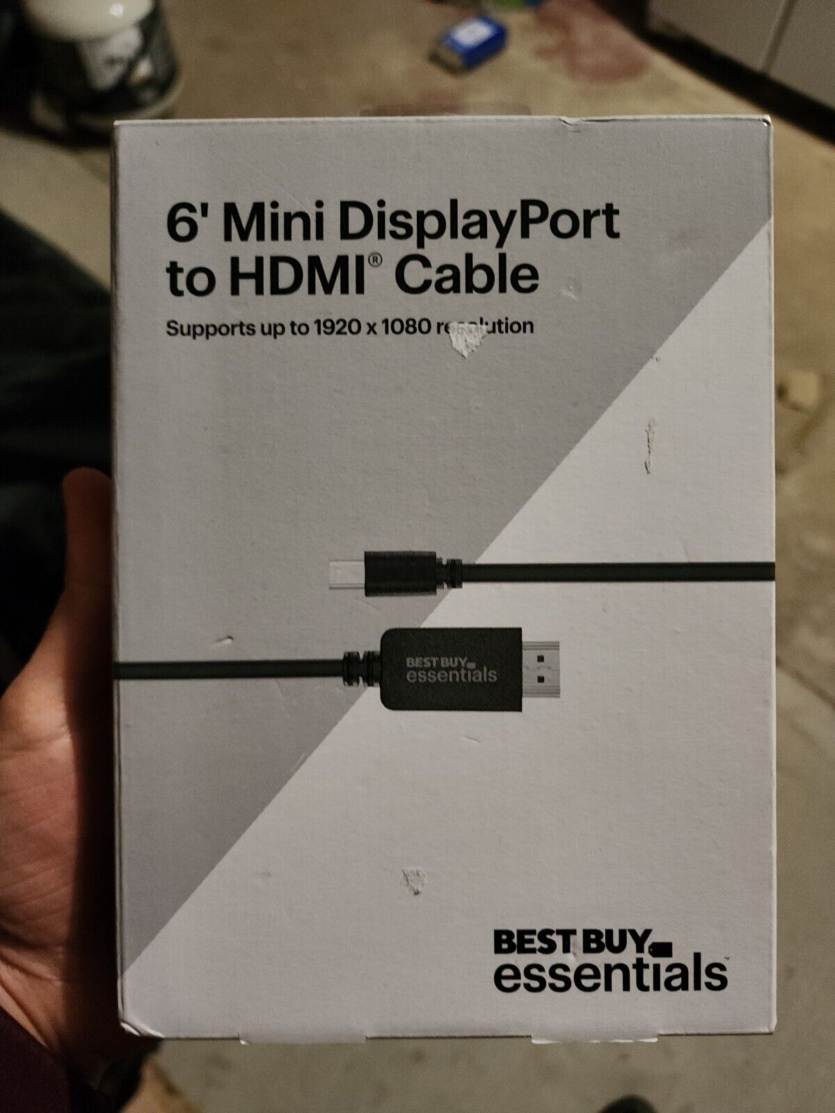 Best Buy essentials - 6' Mini DisplayPort to HDMI Cable 6 ft - Black