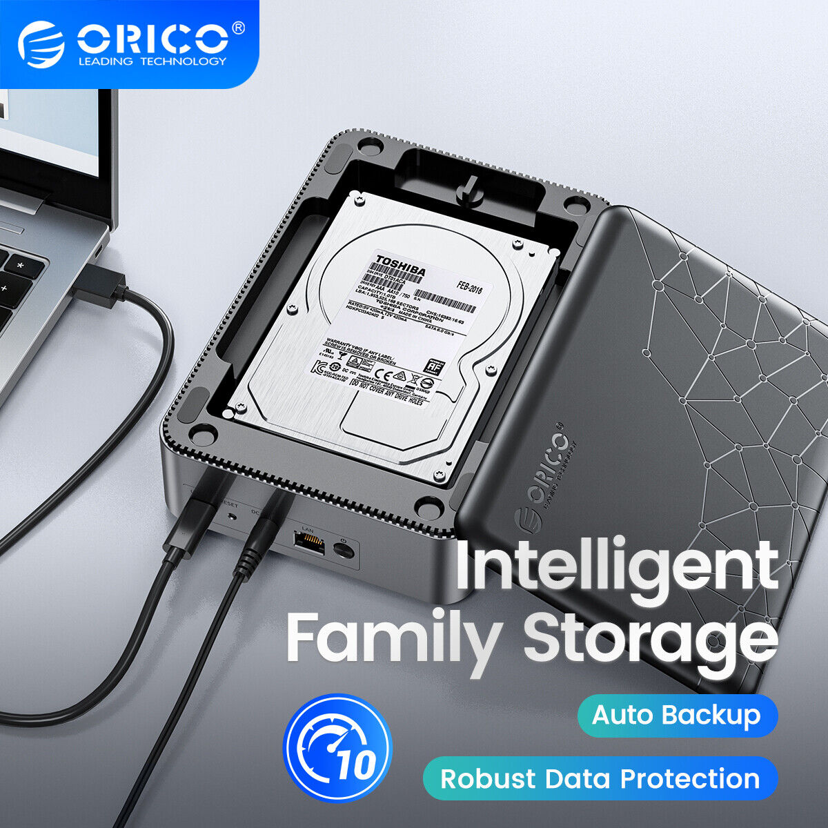 ORICO Personal Storage Station NAS Hard Drive Enclosure for 3.5\