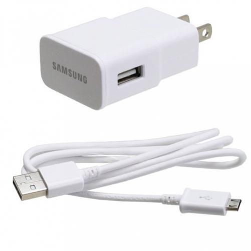 SAMSUNG OEM HOME WALL TRAVEL CHARGER AC POWER ADAPTER USB CABLE SYNC WIRE CORD