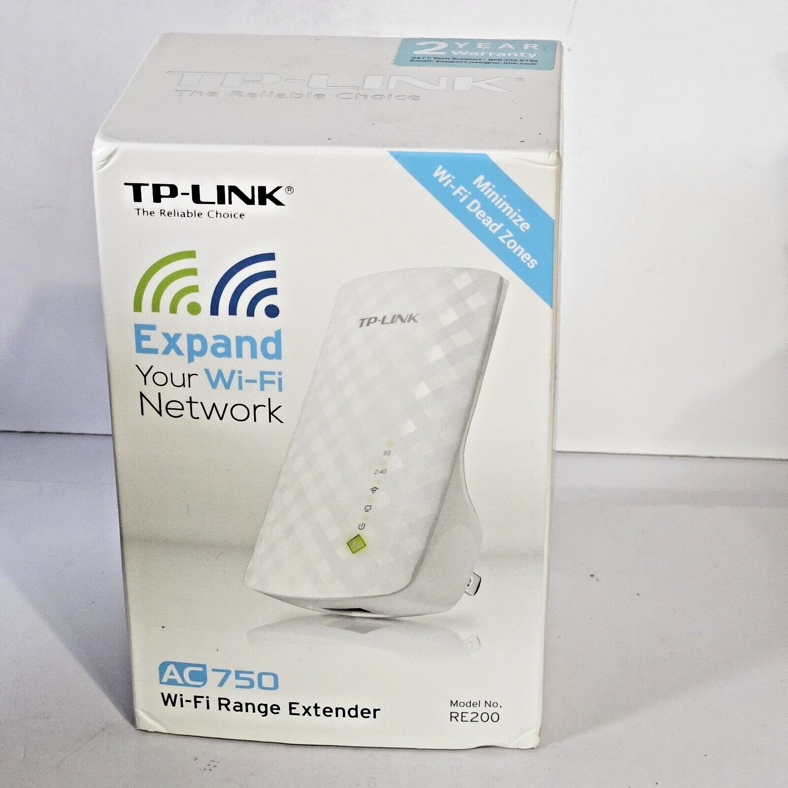 TP-LINK Model RE200 AC750 750Mbps Wi-Fi Range Extender
