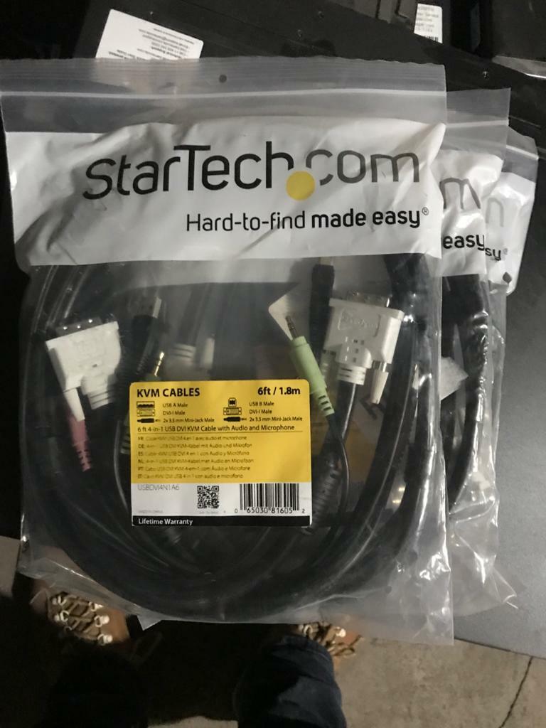 StarTech.com 6 ft 4-in-1 USB DVI KVM Cable with Audio and Microphone