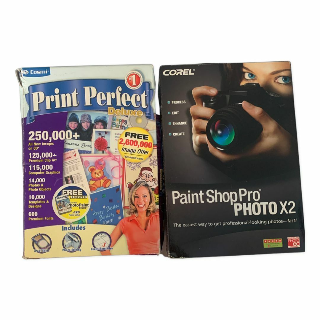 Corel Paint Shop Pro Photo X2 Plus Cosmi Print Perfect Deluxe