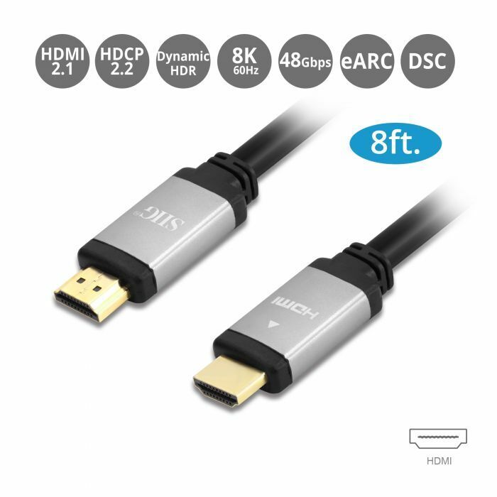 SIIG Ultra High Speed HDMI Cable - 8ft (CB-H20Z11-S1)