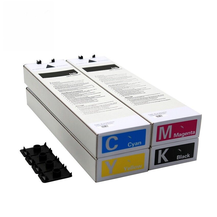 4 X1000ML BK C M Y  Ink Cartridge For Riso Comcolor 3010 Printer