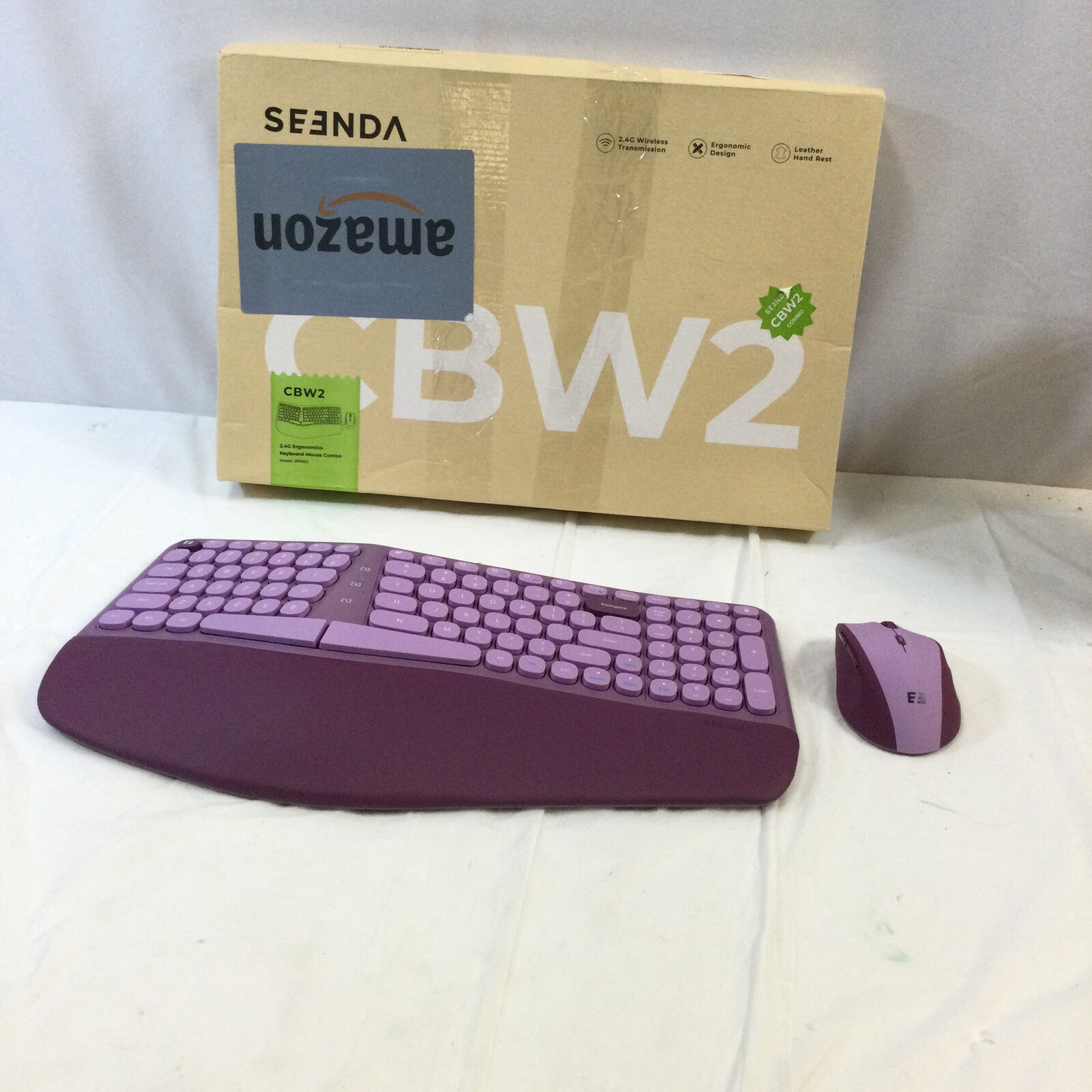 Seenda JPX003 Purple Programmable Wireless Rechargeable Keyboard And Mouse Combo