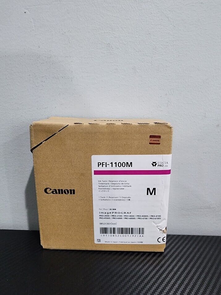 Canon PFI-110M Magenta Pigment Ink Tank Exp 2025/05