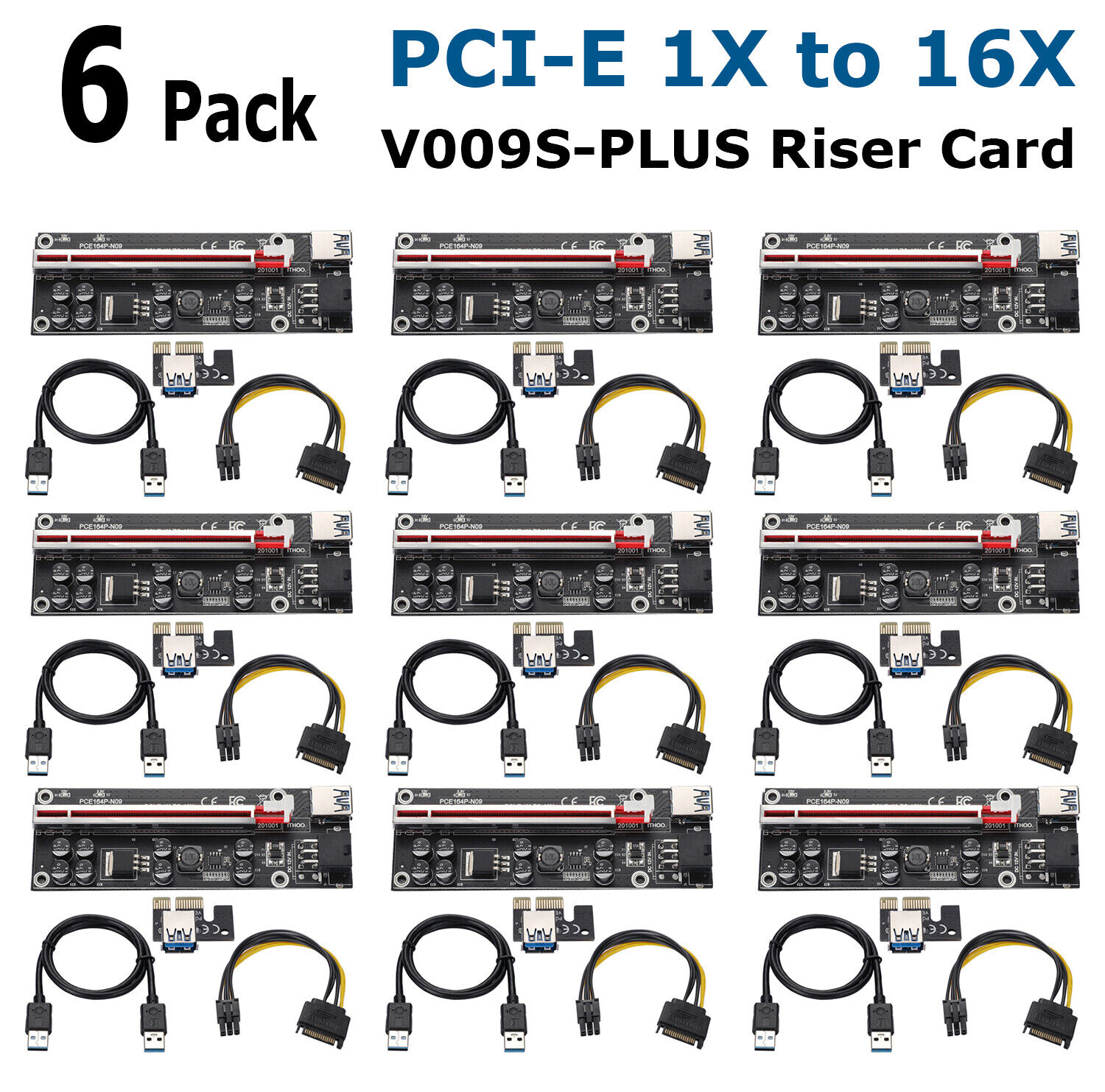PCI-E 1X to 16X Expansion Card for Aleo 3.0 Ethernet ETH Bitcoin Mining Devices