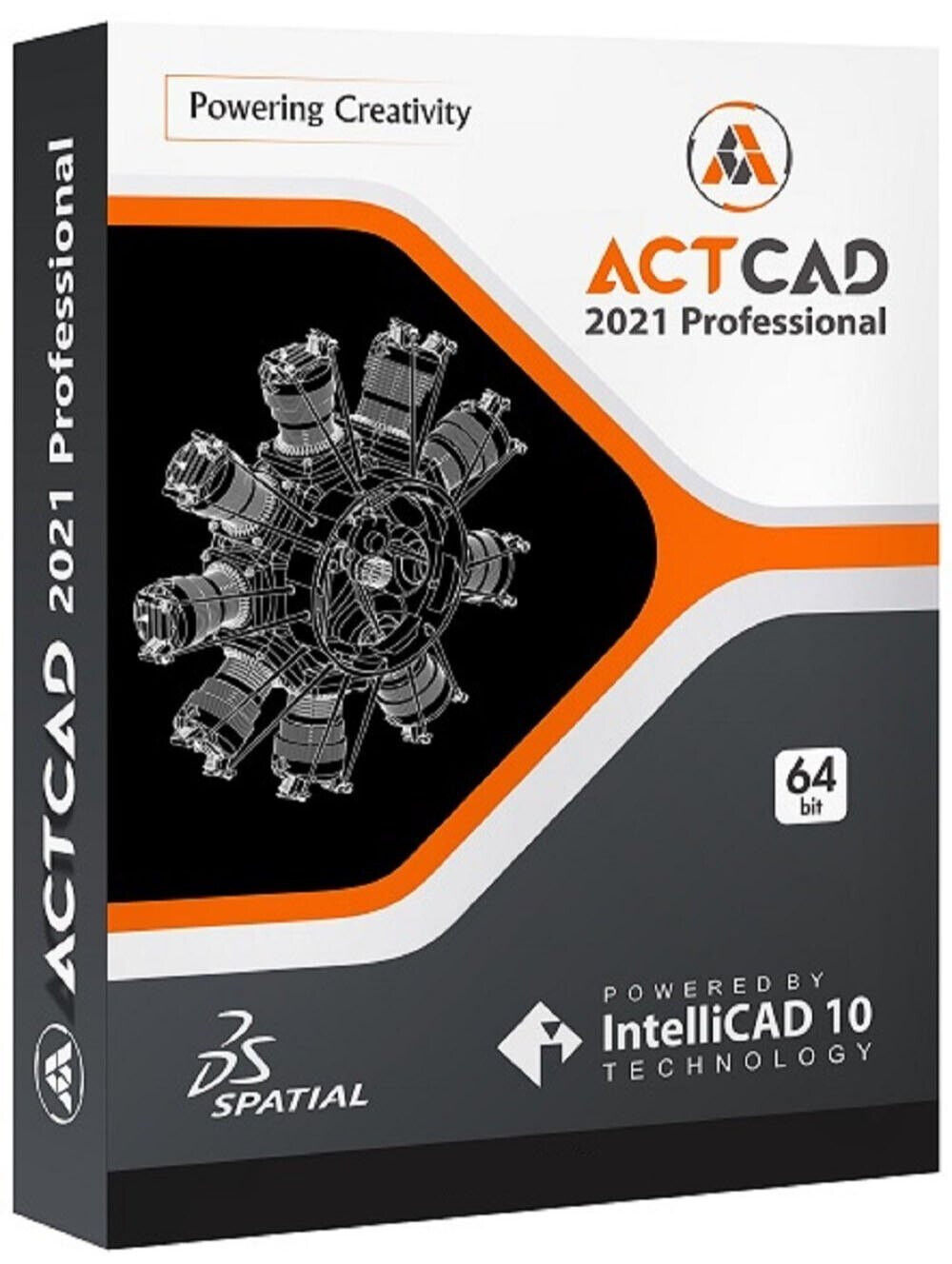 ActCAD Pro v10 for Windows (2D Drafting and 3D Modeling CAD soft)