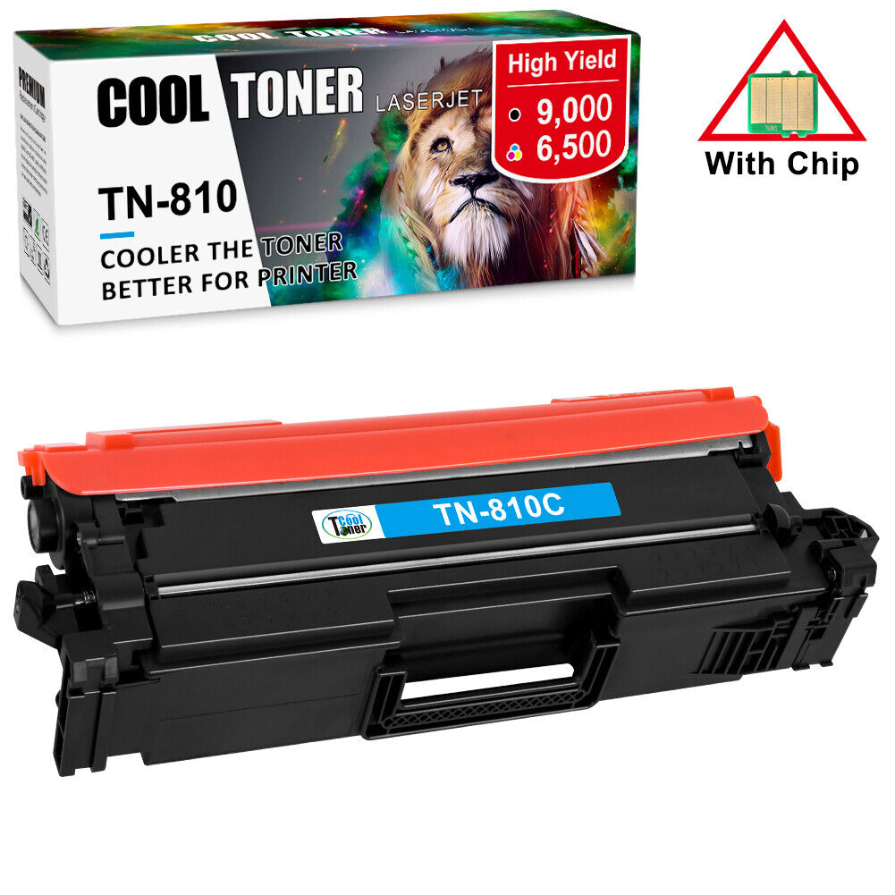 1PK Cyan TN810 Toner Cartridge Compatible for Brother HL‐L9410CDN MFC‐L9610CDN