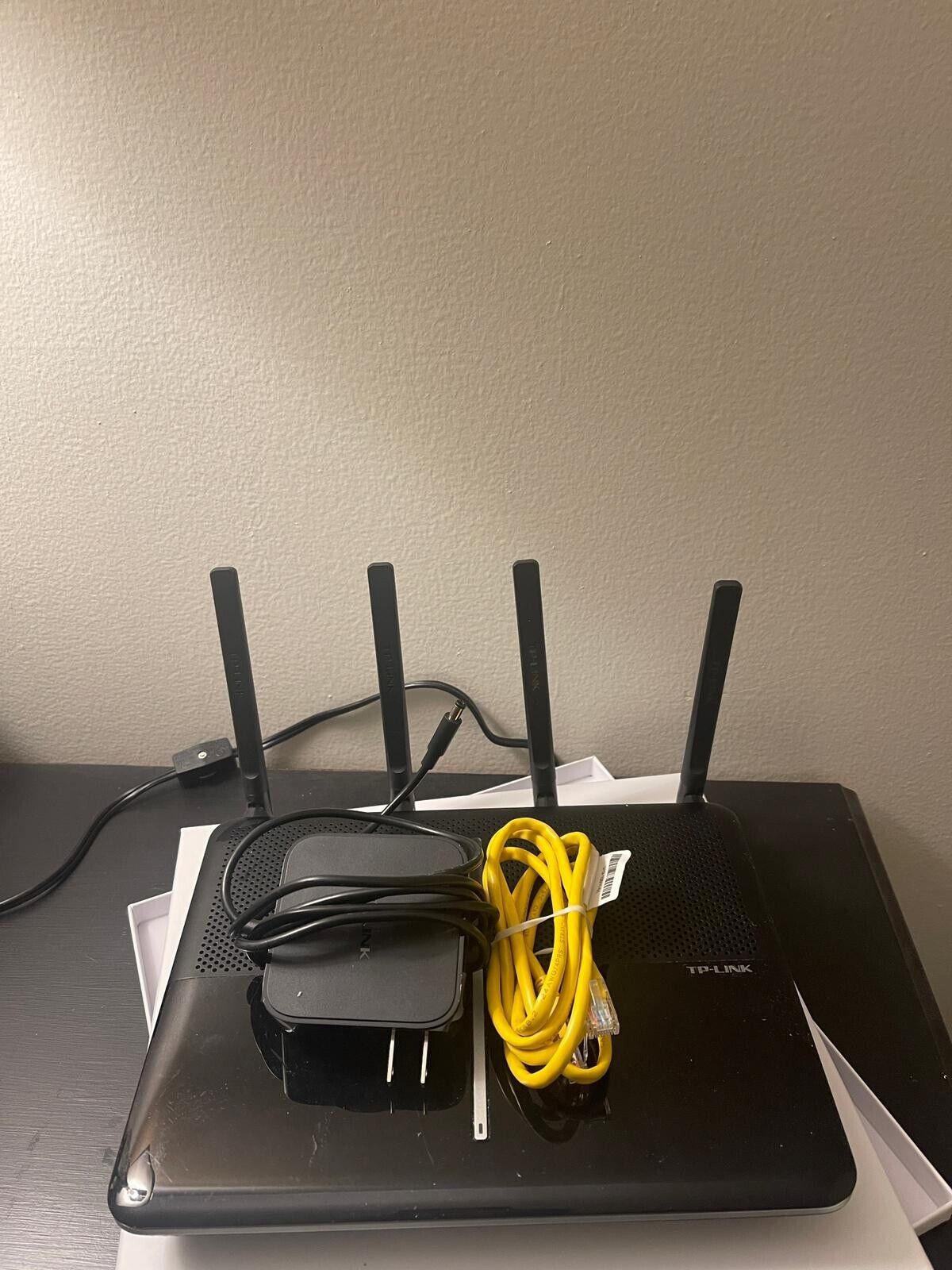 TP-LINK AC2600 Wireless Dual Band Gigabit Router Archer C2600 & Power Cord Works