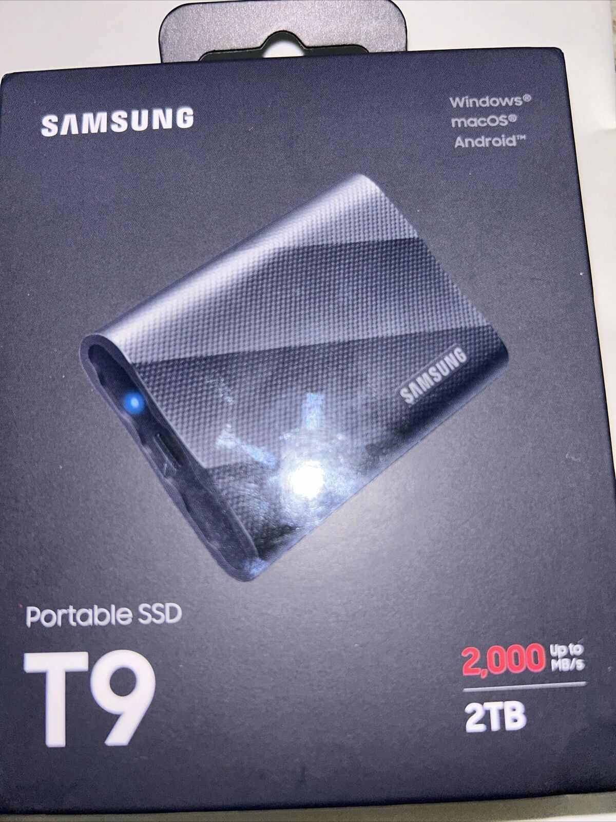 Samsung - T9 Portable SSD 2TB, Up to 2,000MB/s, USB 3.2 Gen2 - Black New Sealed