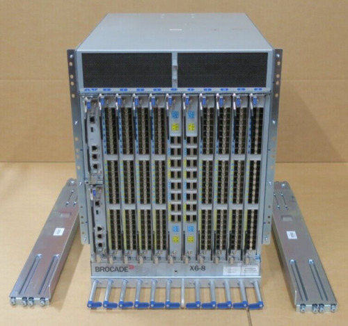 Brocade X6-8 8-Slot Gen6 + 8x FC32-48 2x CPX6 2x CR32-8  * 1 only at this price*