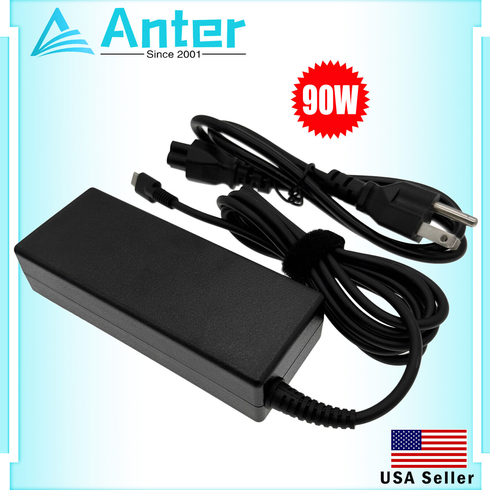 US 90W For Dell Thunderbolt 3 USB-C Type C AC Adapter Charger LA90PM170 0TDK33