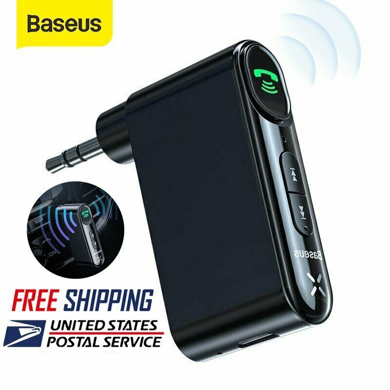 Baseus Wireless Bluetooth Receiver 3.5mm AUX Audio Stereo Music Home Car Adapter