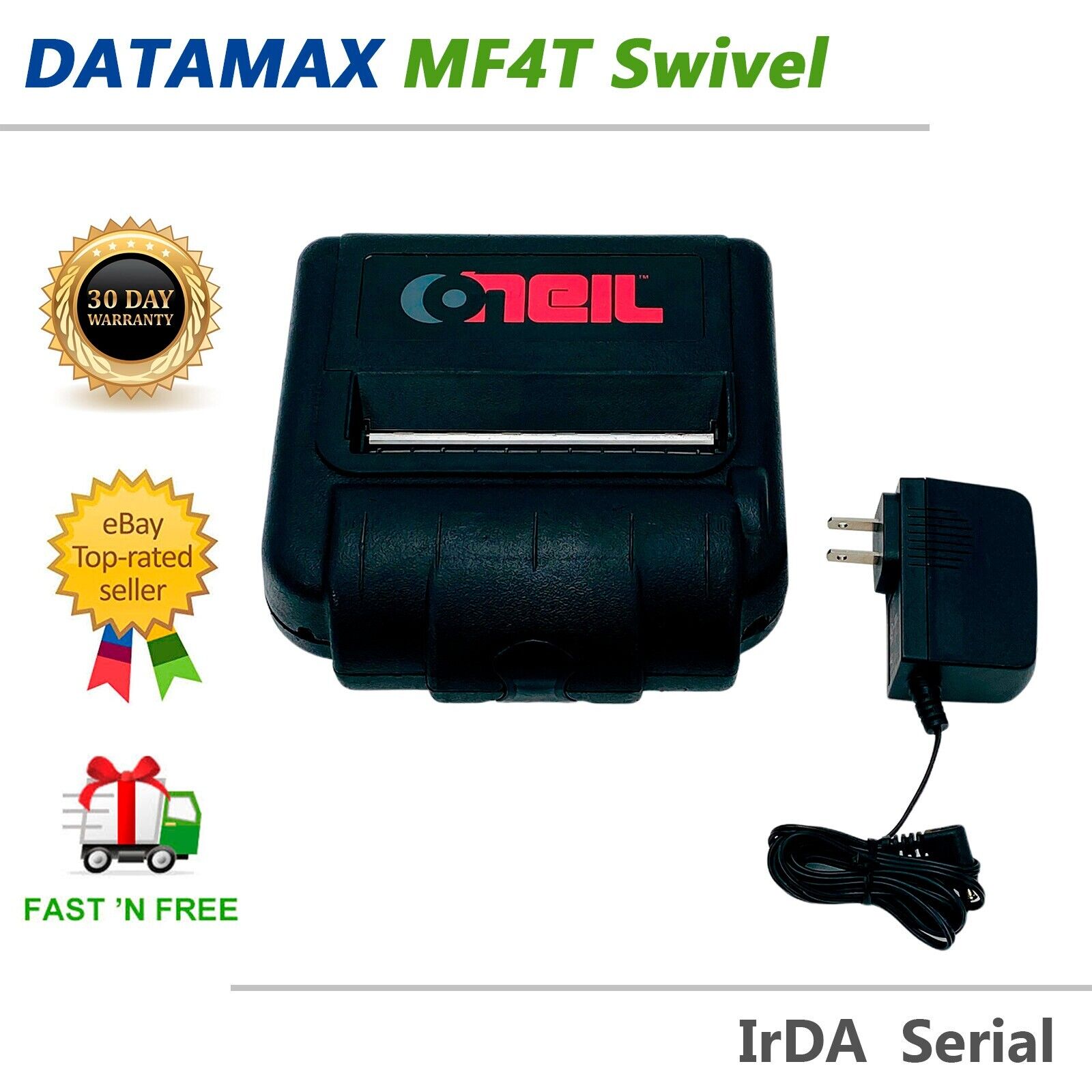 Datamax-O'Neil MF4T Swivel Portable Label Printer IrDA Serial