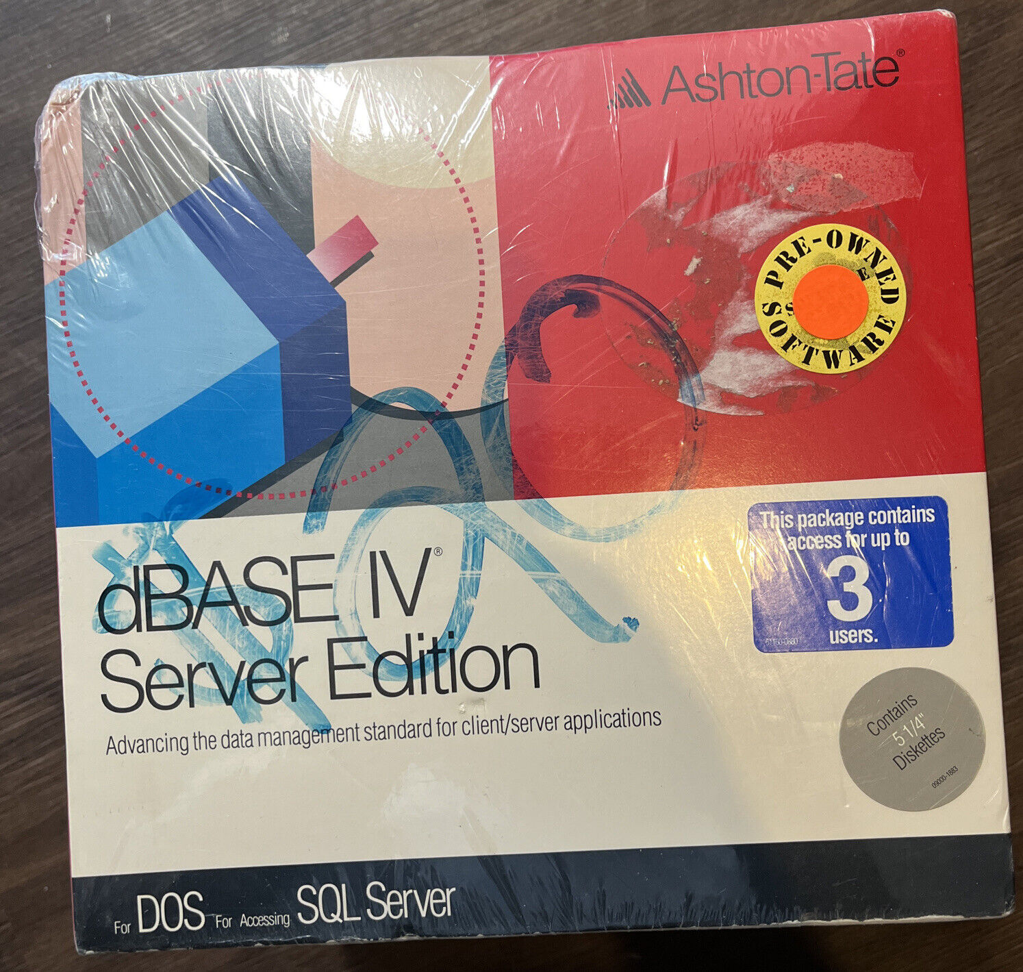 New Sealed Ashton-Tate dBase IV Server Edition IBM PC DOS 1.1 Version