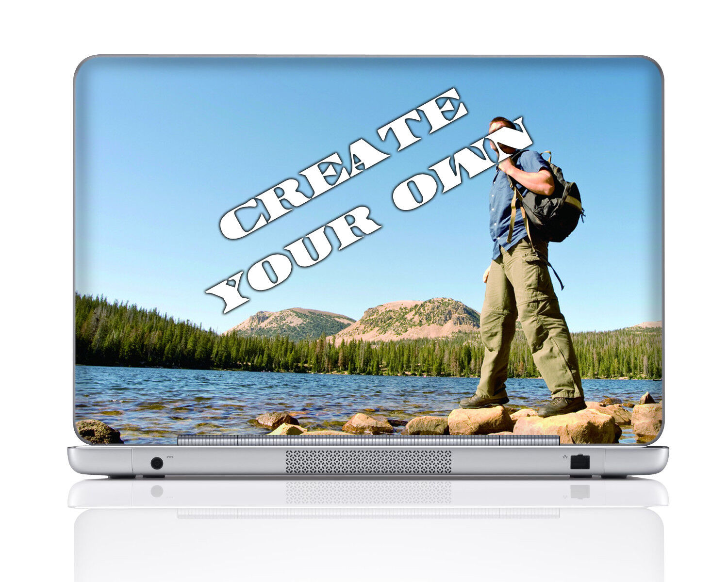 Laptop Skin Sticker Decal w. Customized Image For Macbook Dell Asus Acer HP More