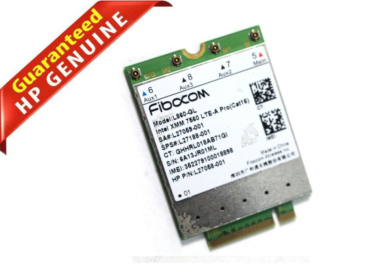 HP Elitebook X360 830 840 Fibocom L860-GL 4G Module Wlan Card L27058-001 