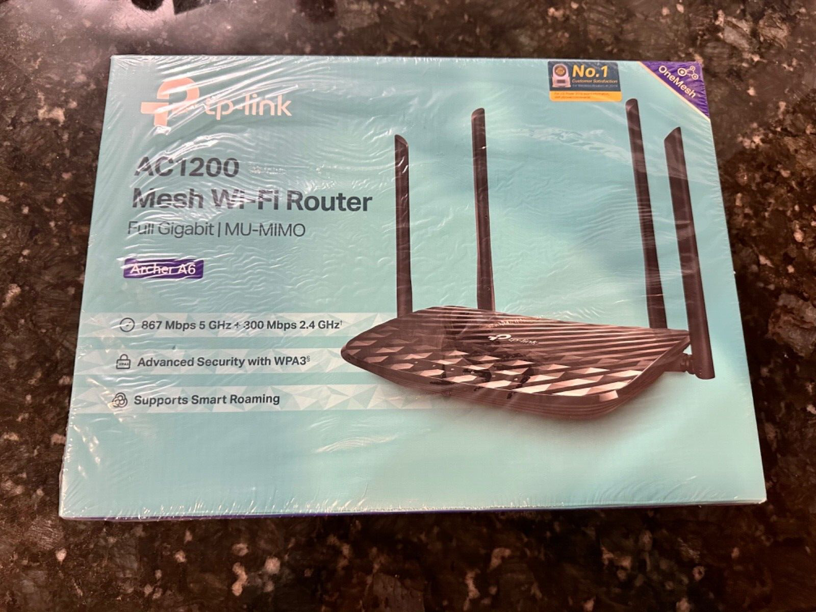 TP-LINK Archer A6 AC1200 Mesh Wifi Router - NIB