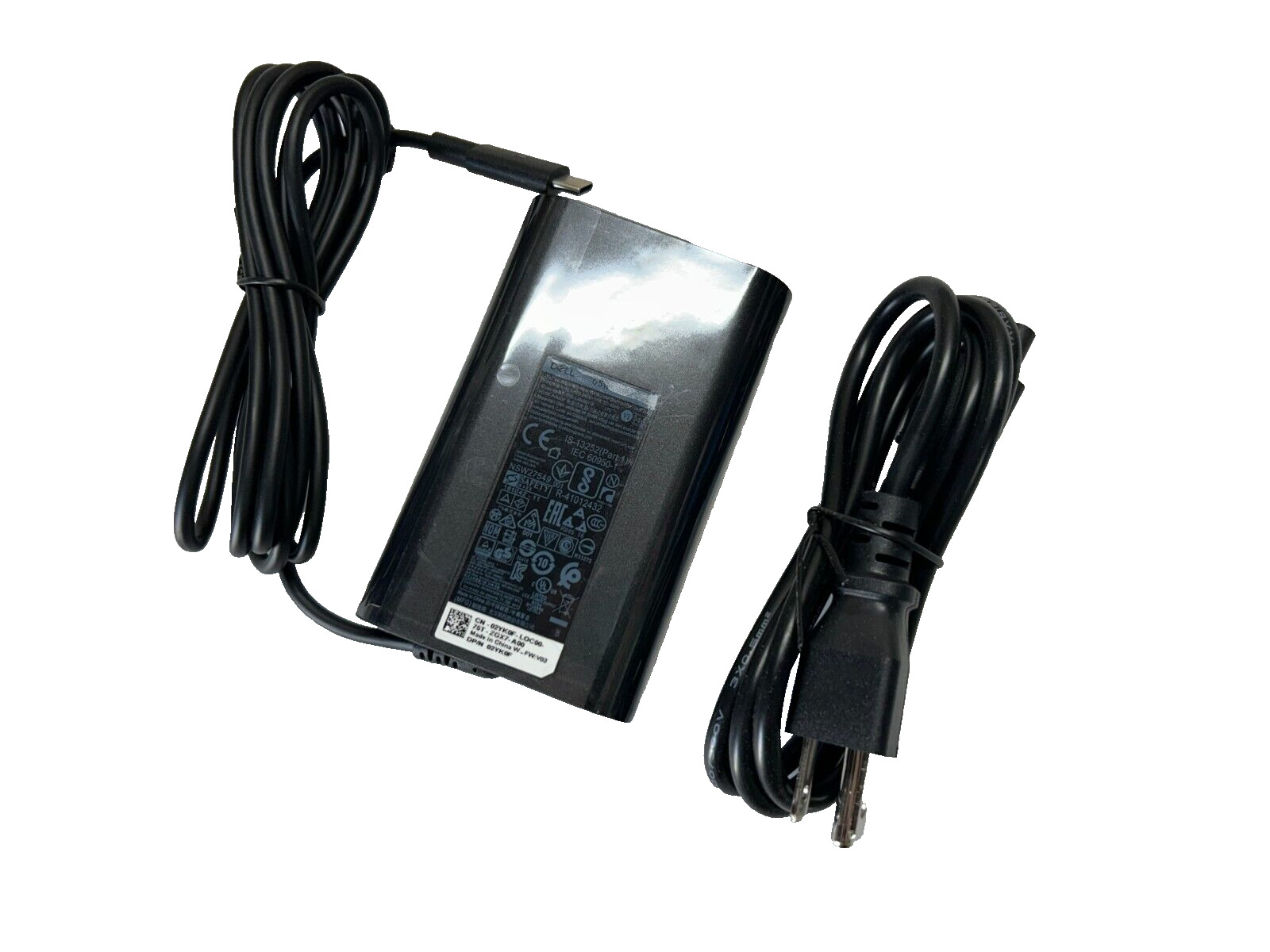 New Genuine 65W USB C AC Power Charger Dell Latitude 5591 7390 7440 w/ Cord