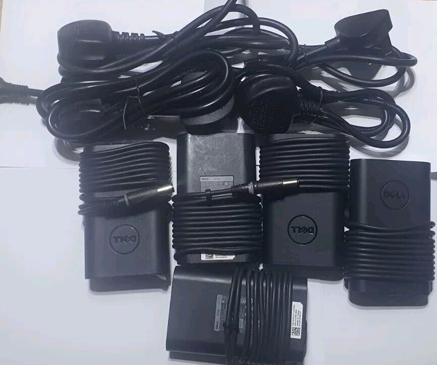 Genuine DELL 19.5V 3.34A 65W AC Adapter Charger Power Supply Unit-JOB LOT OF 5