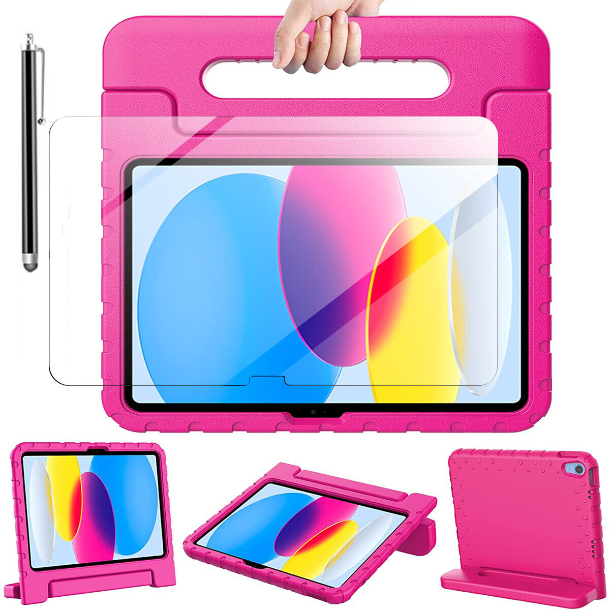 Case For iPad 10th Generation(2022) 10.9 Inch Shockproof Handle Stand Kids Cover