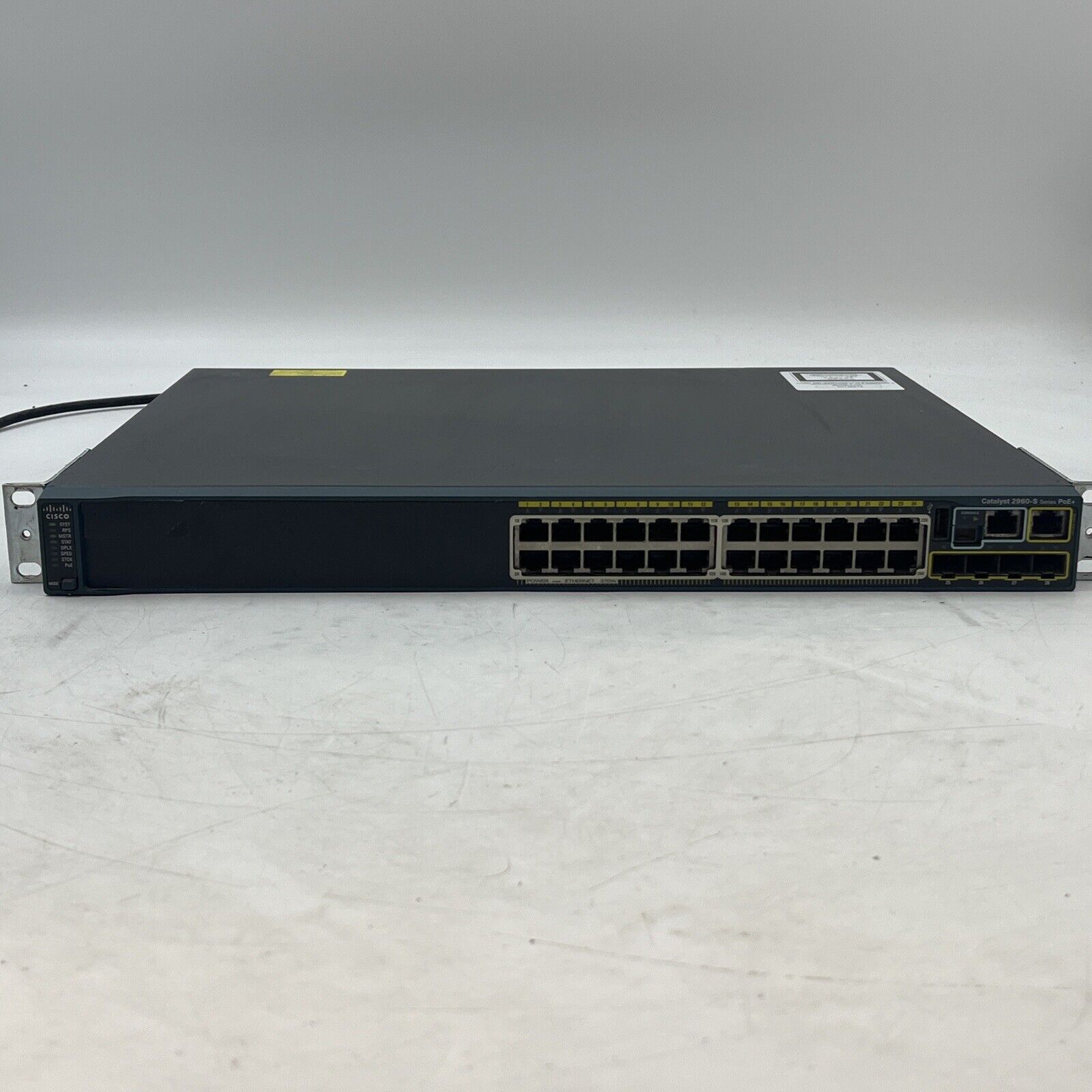 Cisco Catalyst 2960S WS-C2960S-24PS-L 24-Port Gigabit Ethernet PoE.