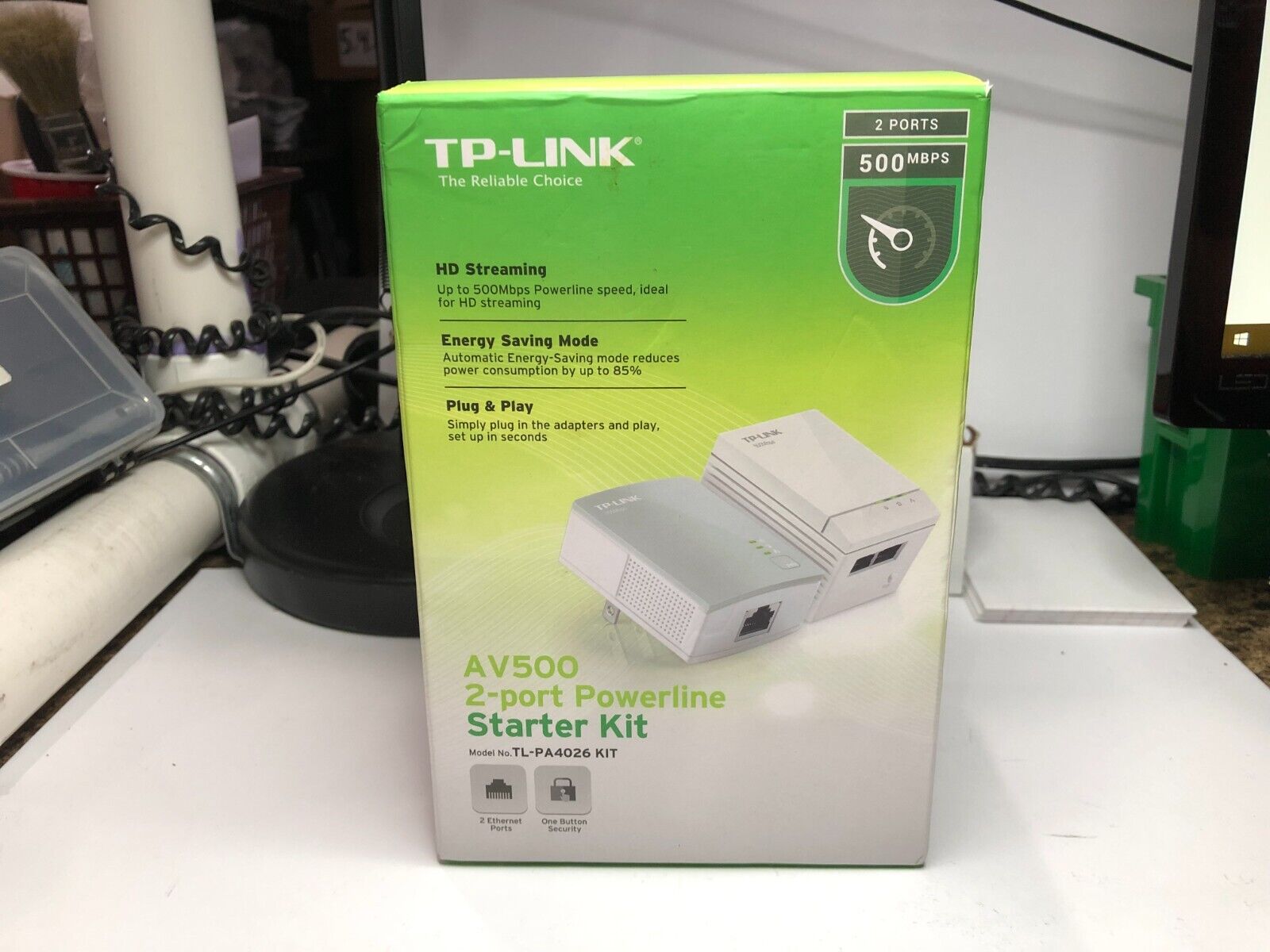 TP-Link AV500 2-port Powerline Starter Kit | Up to 500Mbps (TL-PA4026 KIT) USA