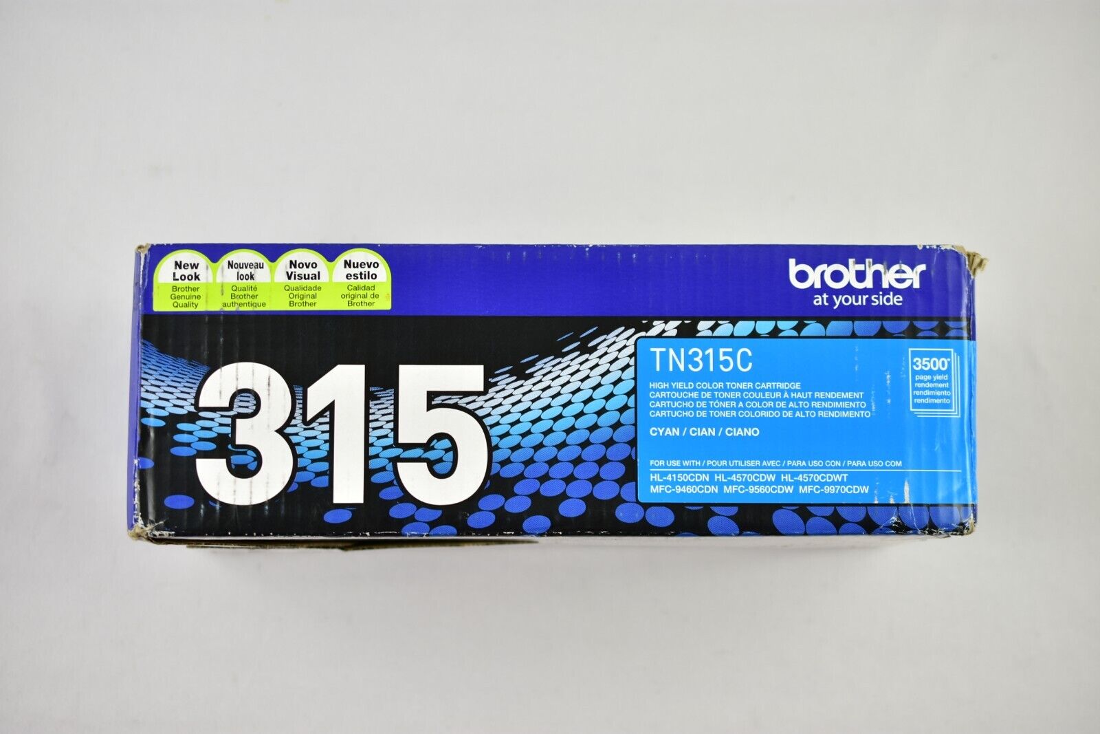 Brother TN315C Cyan High-Yield Toner Cartridge BRAND NEW DAMAGED BOX